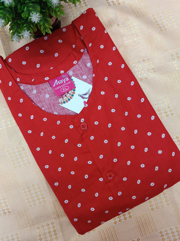 Full Open Cotton Nighty for Women – Front Button Nightwear