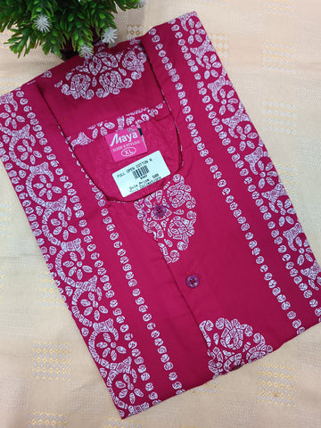 Full Open Cotton Nighty for Women – Front Button Nightwear
