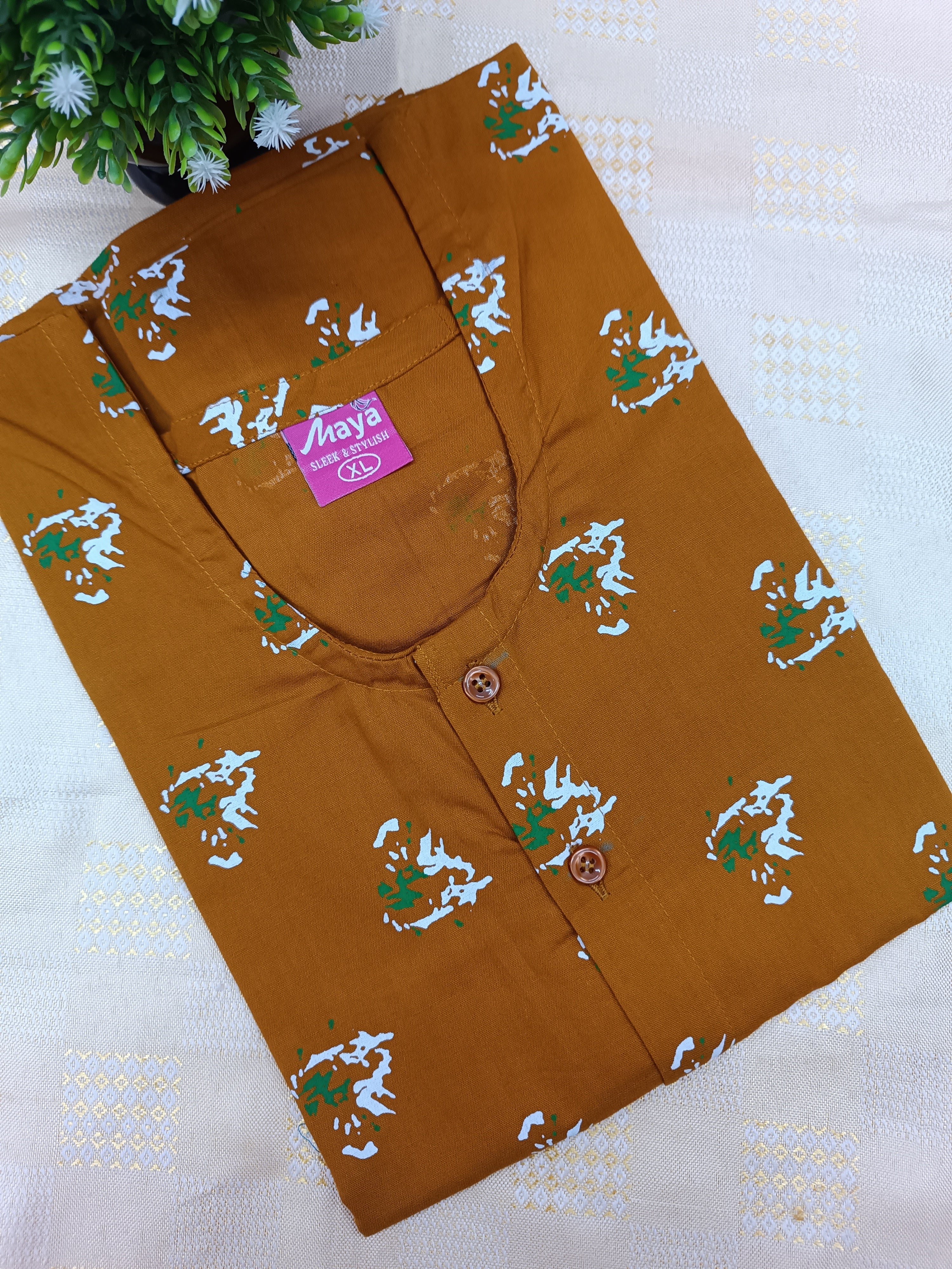 Full Open Cotton Nighty for Women – Front Button Nightwear