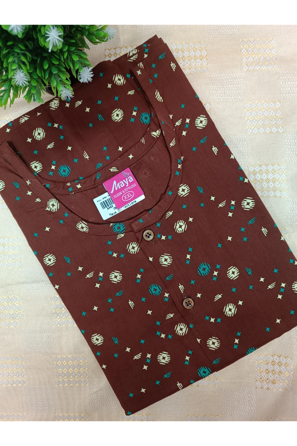 Full Open Cotton Nighty for Women – Front Button Nightwear