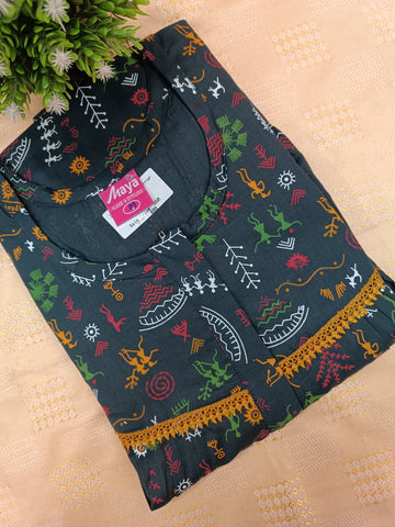 Elegant Zip-Front Pure Cotton Nighty