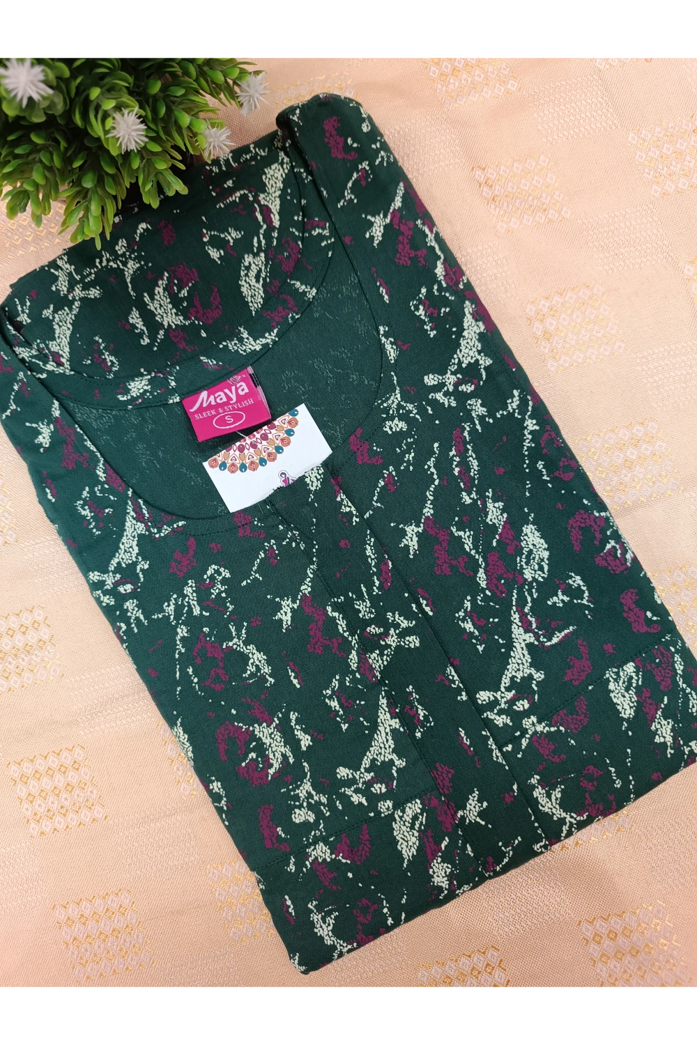 Elegant Zip-Front Pure Cotton Nighty