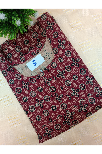 Elegant Zip-Front Pure Cotton Nighty