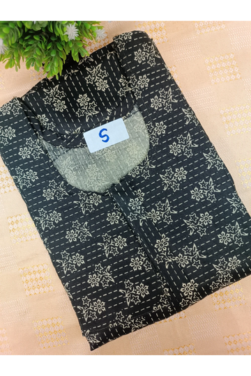 Elegant Zip-Front Pure Cotton Nighty