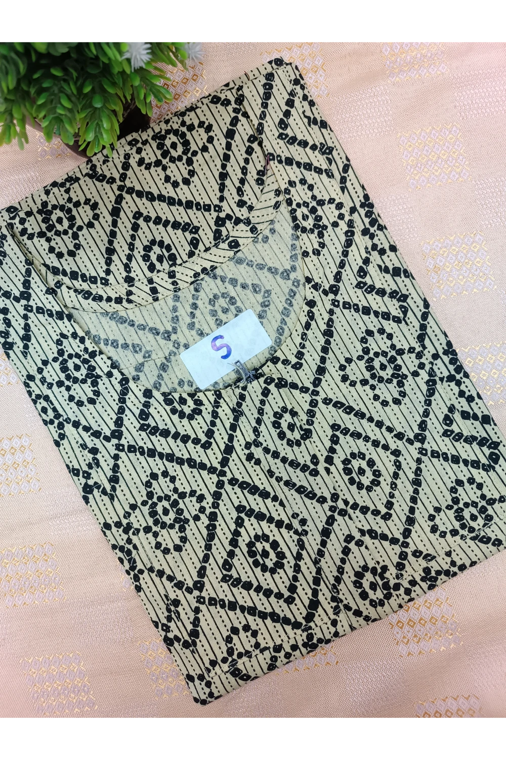 Elegant Zip-Front Pure Cotton Nighty