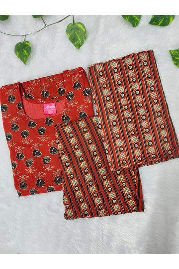 Graceful Cotton Printed Salwar Suit with Shawl – Casual & Festive Wear
