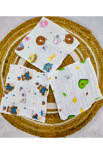 Muslin Wipes (Pack of 3)