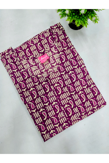 Elegant Zip Nighty – Jyothi Cotton Breeze