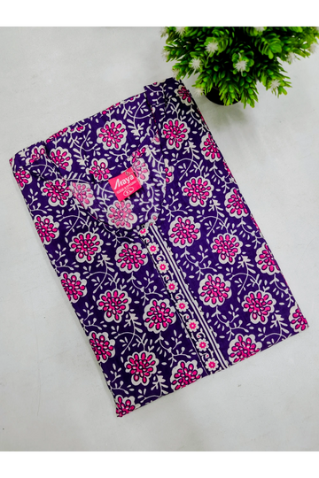Elegant Zip Nighty – Jyothi Cotton Breeze