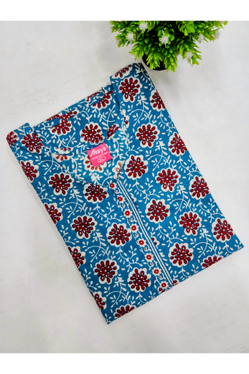 Elegant Zip Nighty – Jyothi Cotton Breeze