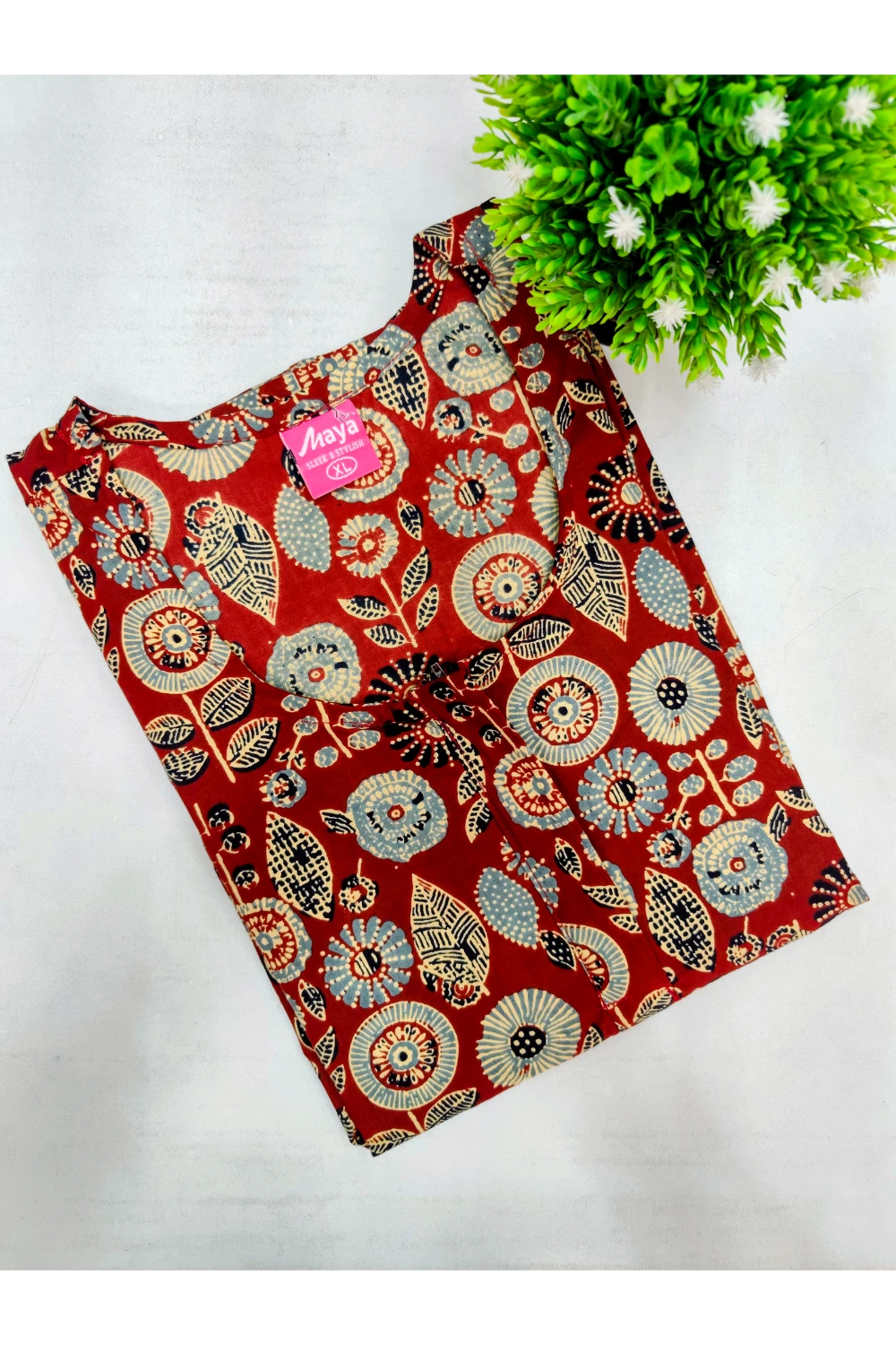 Elegant Zip Nighty – Jyothi Cotton Breeze