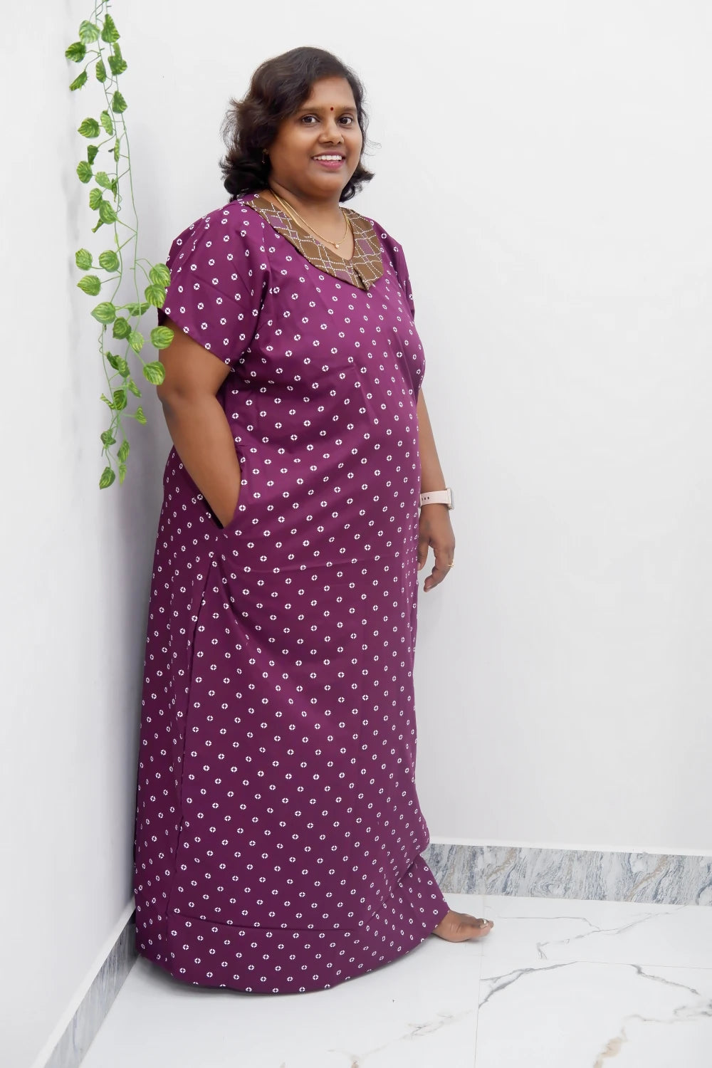 Vintage Style Peter Pan Collar Nighty