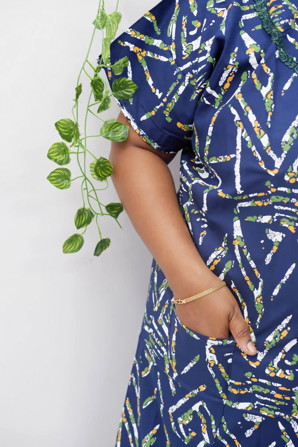 Floral Bliss Round Zip Cotton Nighty