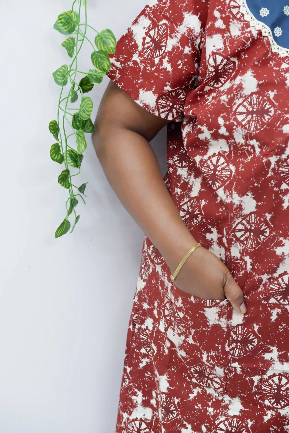 Floral Bliss Round Zip Cotton Nighty