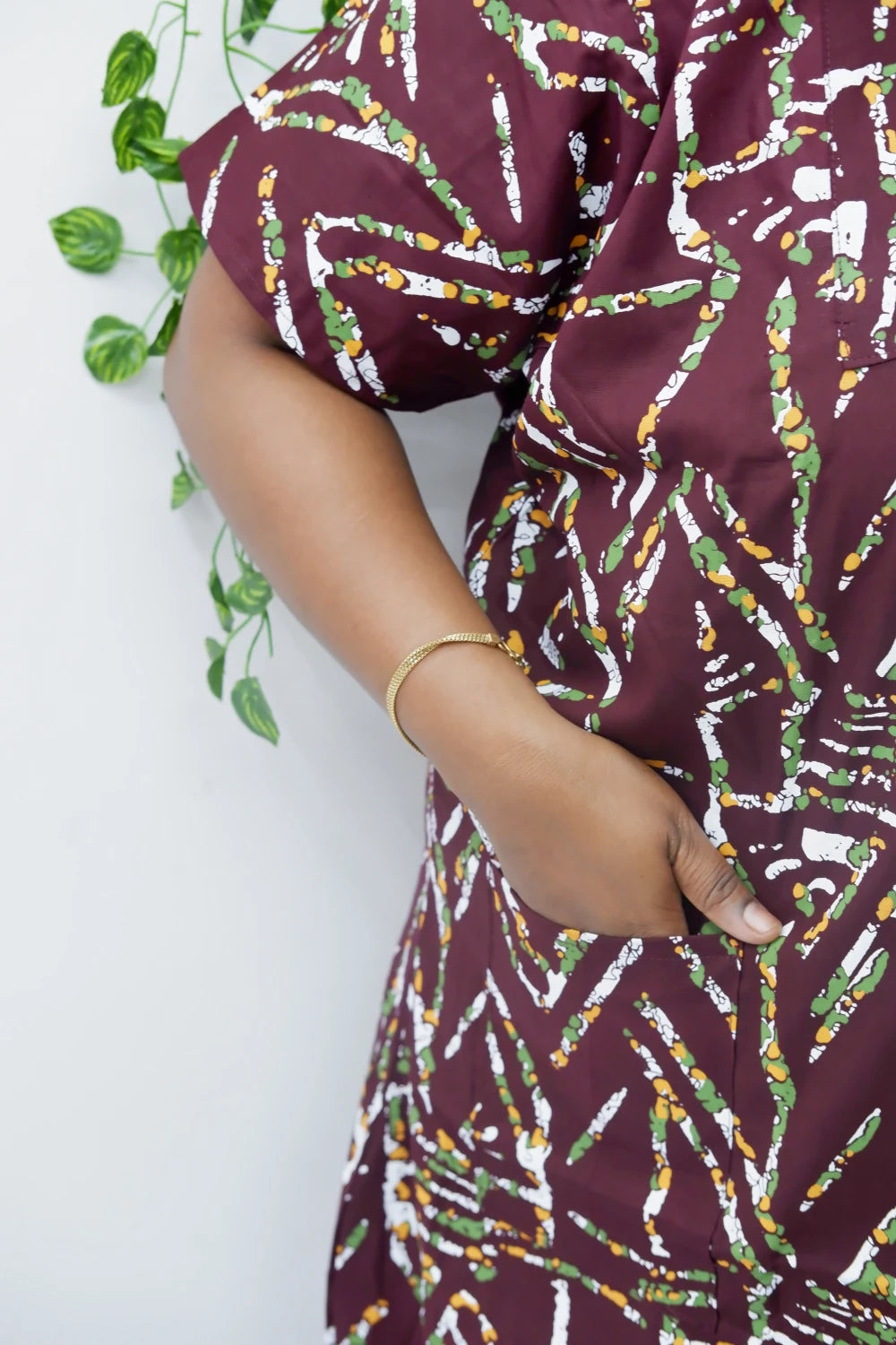 Elegant Zip-Front Pure Cotton Nighty