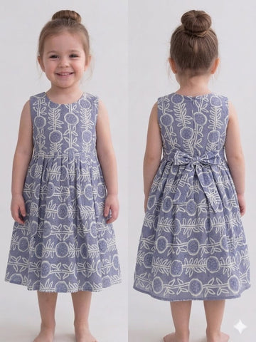 Acoba Cotton Sleeveless Frock For Kids