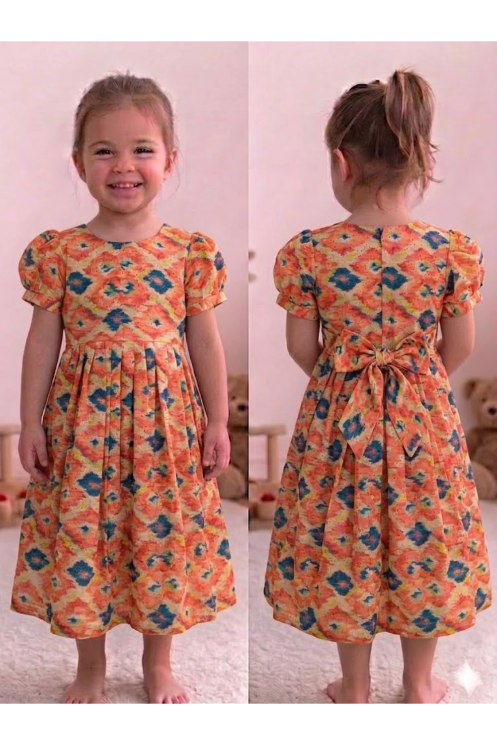 Acoba Cotton Sleeveless Frock For Kids