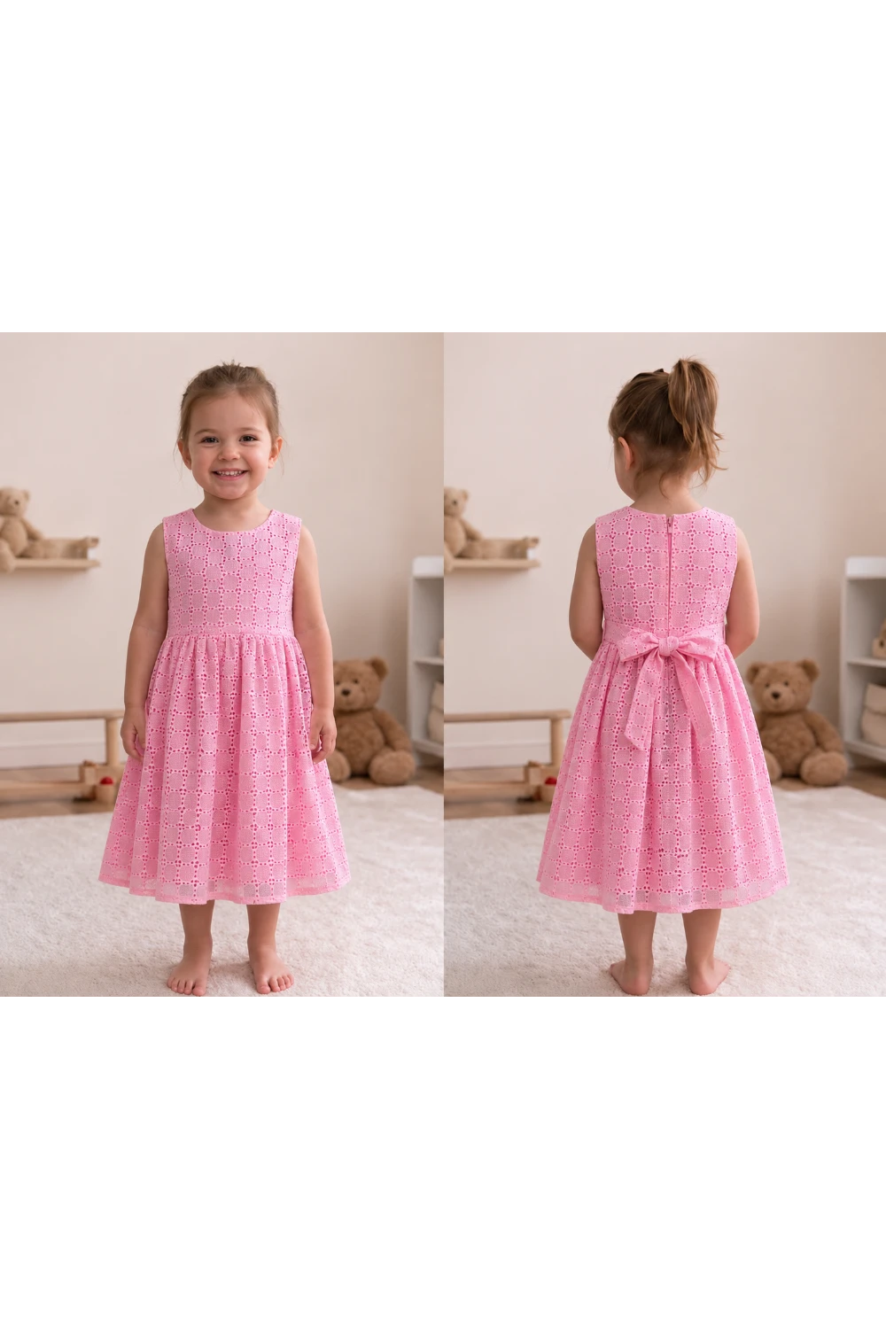 Acoba Cotton Sleeveless Frock For Kids