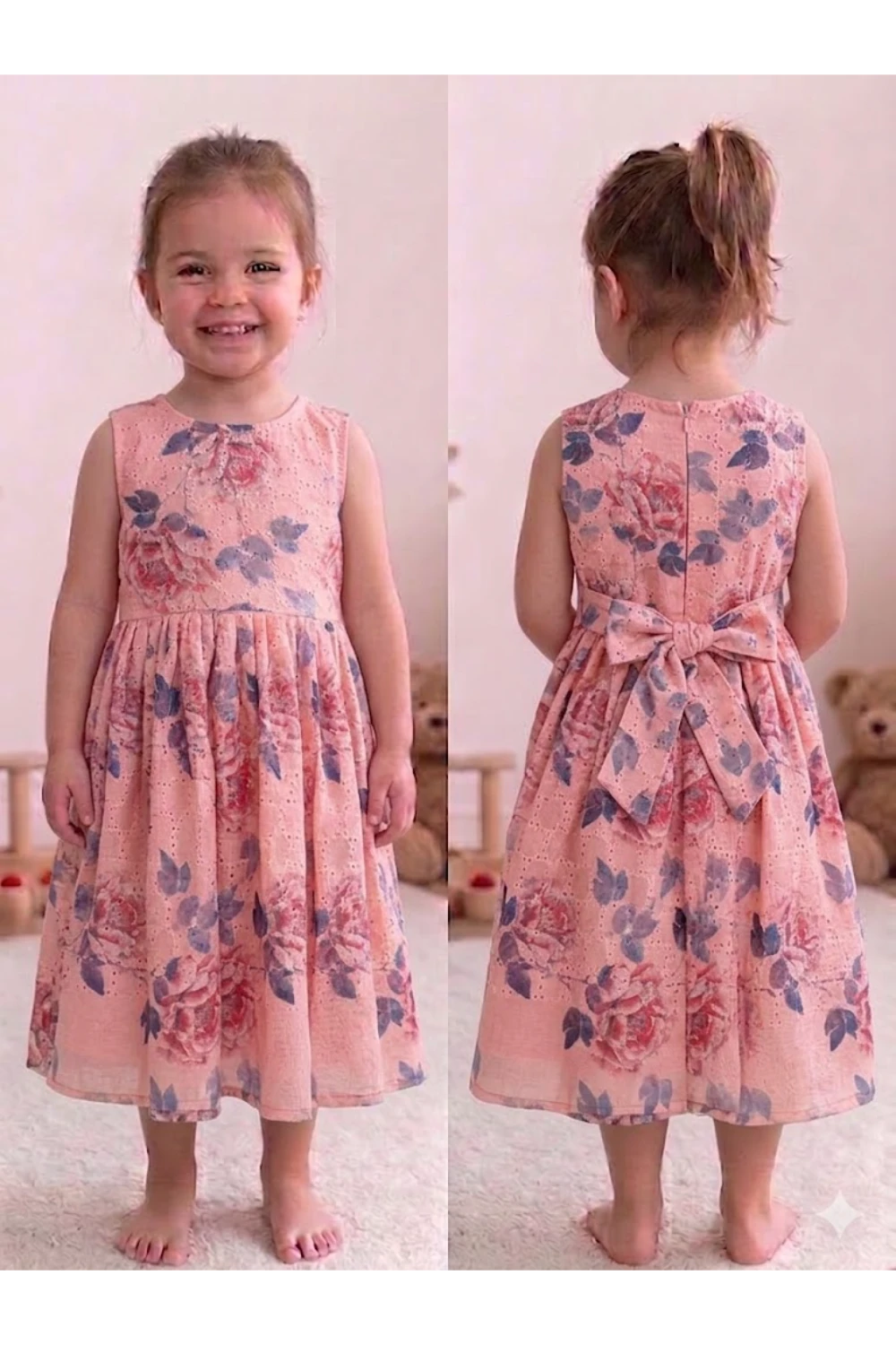 Acoba Cotton Sleeveless Frock For Kids