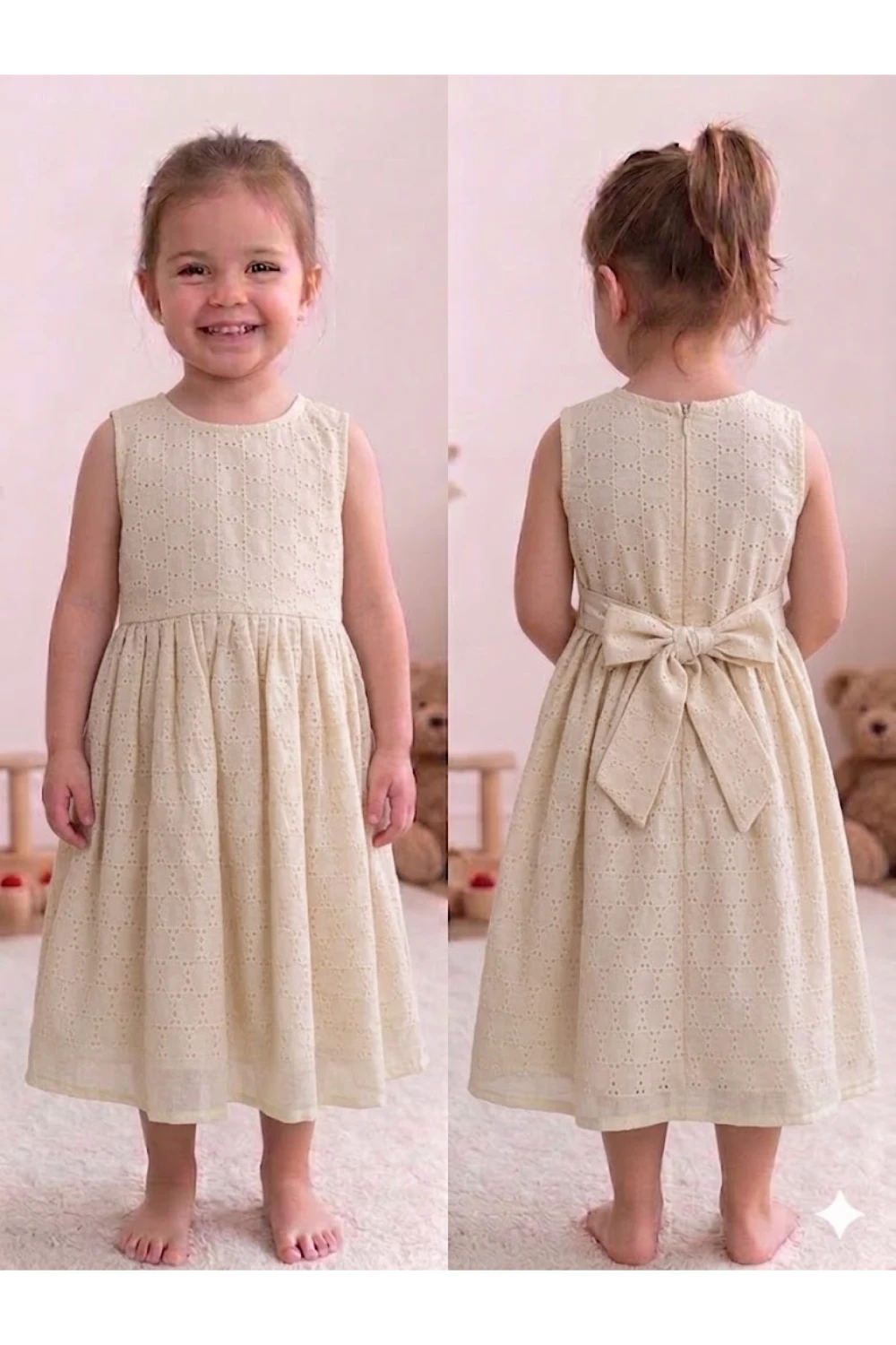 Acoba Cotton Sleeveless Frock For Kids
