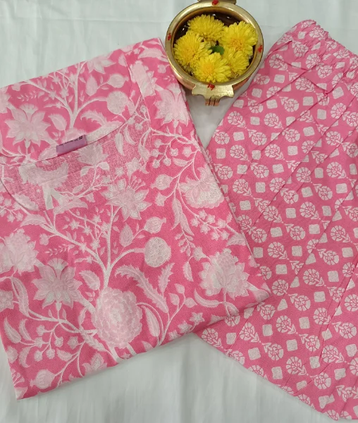 Experience the perfect blend of style and comfort , with our Cotton Comfort Kurti Duo