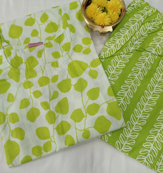 Experience the perfect blend of style and comfort , with our Cotton Comfort Kurti Duo