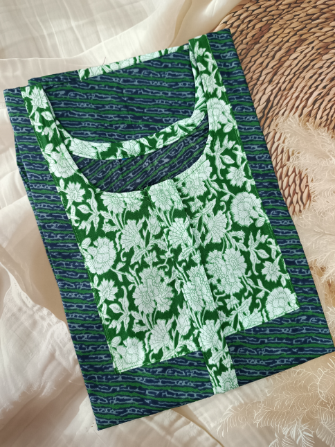 Easy Access Long Zip Feeding Cotton Nighty