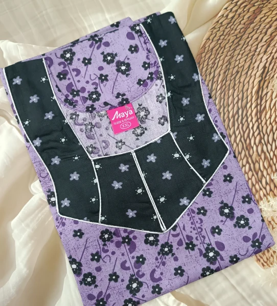 Timeless Elegance Graceful Piping Cotton Night