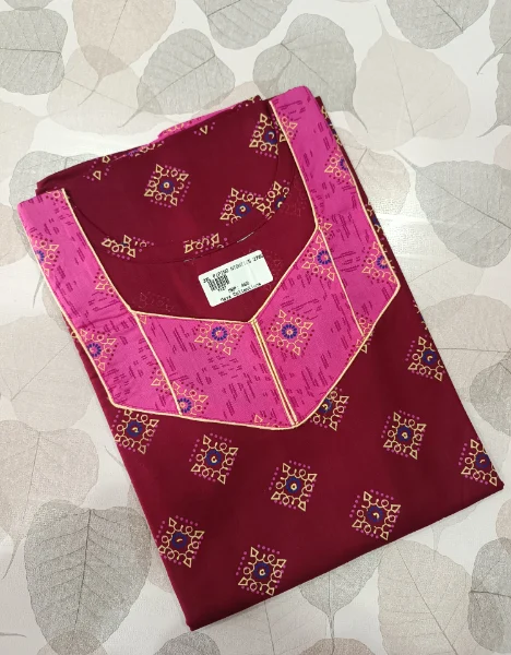 Timeless Elegance Graceful Piping Cotton Night