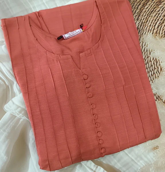 Chic Professional ! Embroidered Pleated Umbrella Kurti
