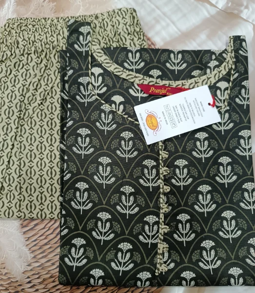 Experience the perfect blend of style and comfort , with our Cotton Comfort Kurti Duo