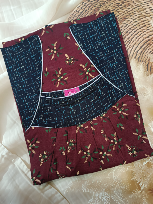 Classic Boat Neck Pure Cotton Nighty