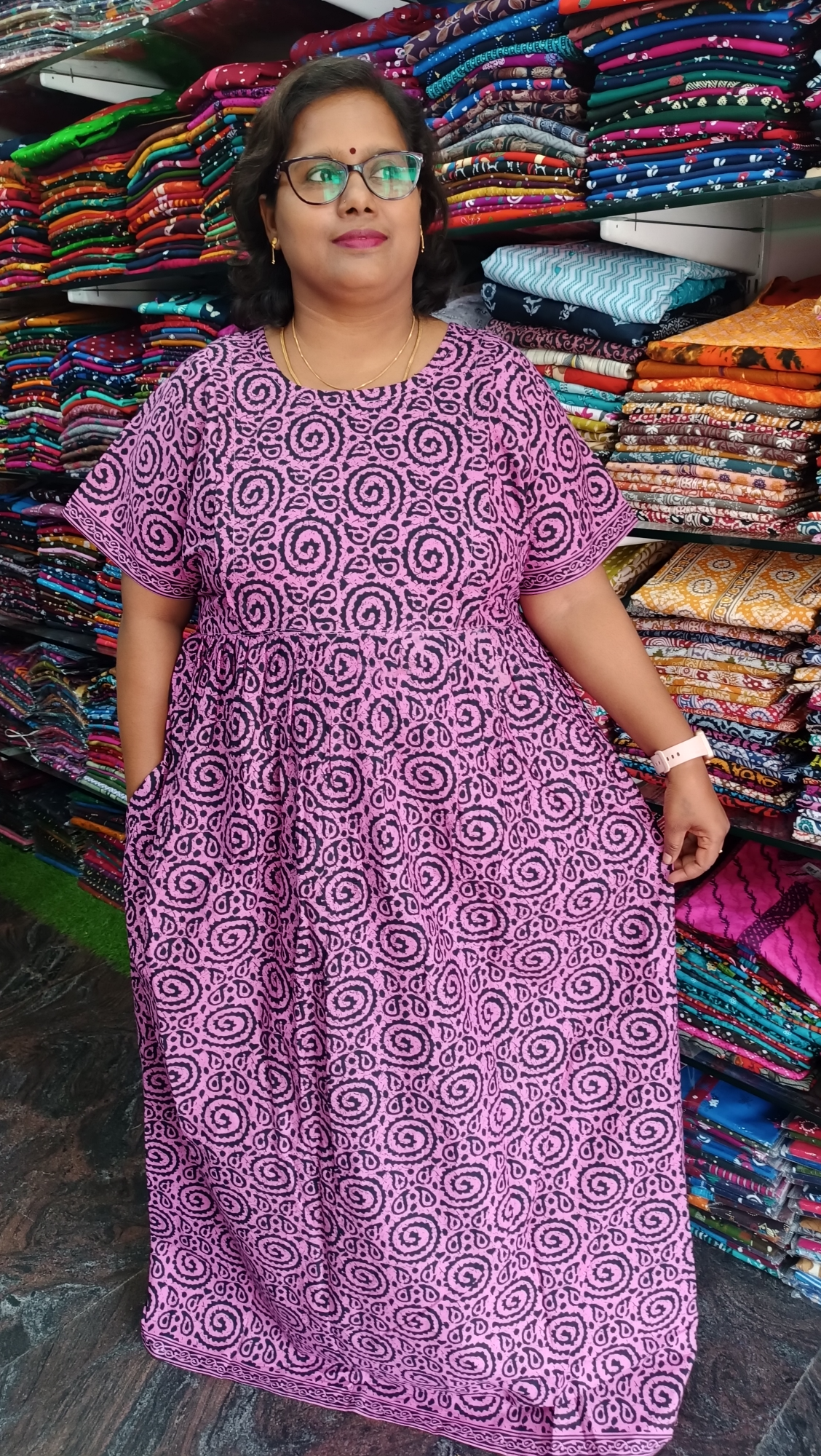 Breathable Cotton Feeding Frock Nighties Stay Cool, Sleep Well