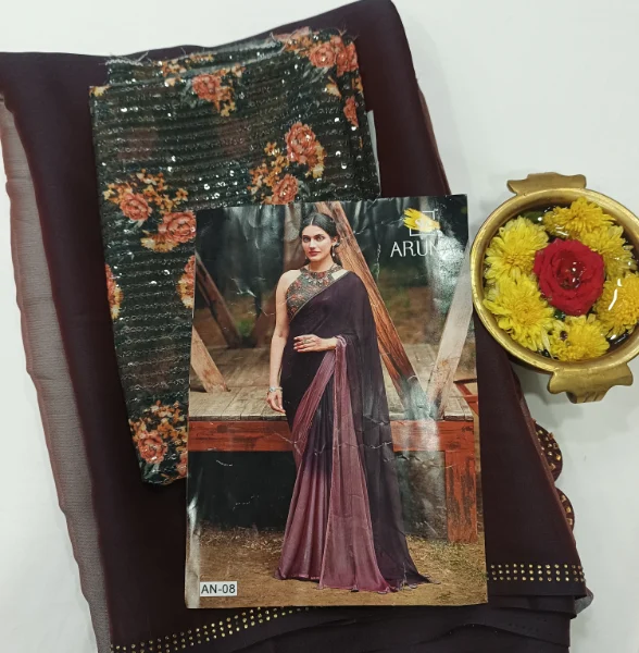 Timeless Grace*Modern Charm ~ The Chinnon Chiffon Saree