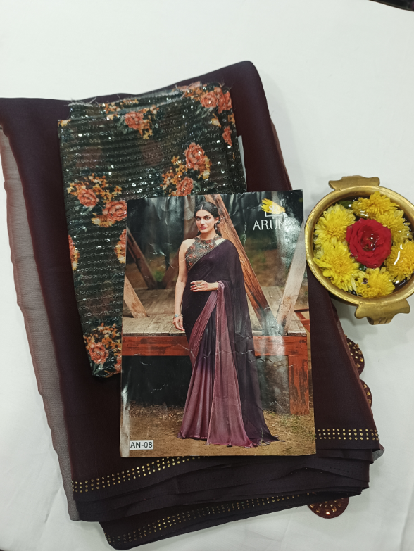 Timeless Grace*Modern Charm ~ The Chinnon Chiffon Saree