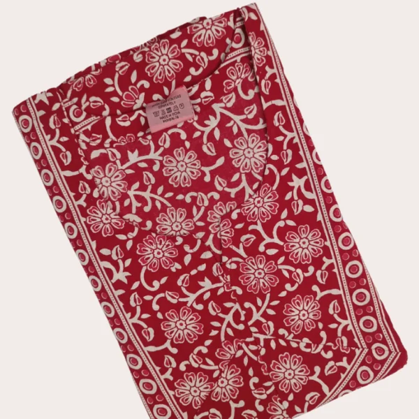 Printed Jyothi Cotton A-Line Nighty with Side Pocket - Style Meets Comfort