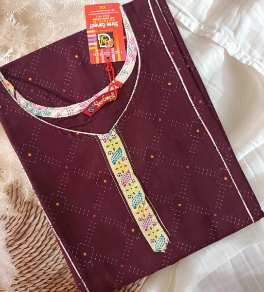 Chic Cotton Side-Open Kurti: Effortless Elegance