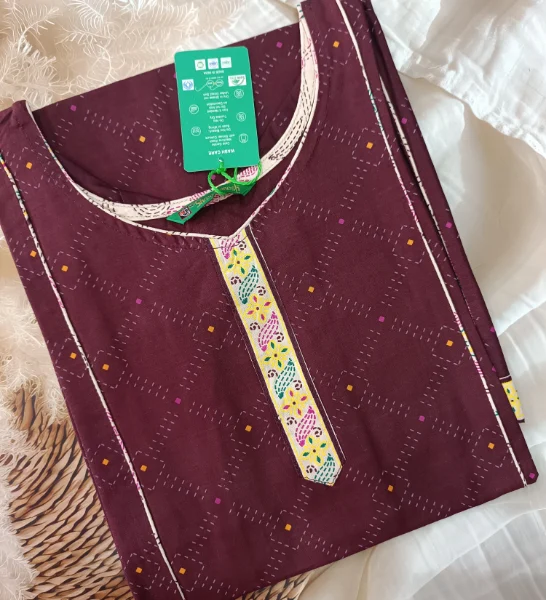 Chic Cotton Side-Open Kurti: Effortless Elegance
