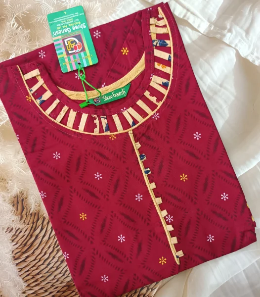 Chic Cotton Side-Open Kurti: Effortless Elegance