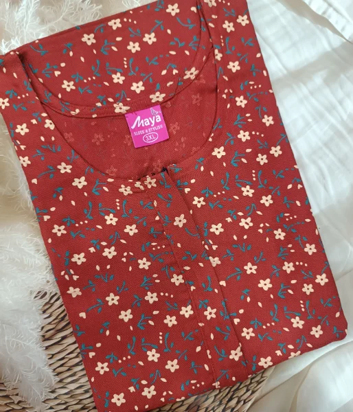 Elegant A-Line Alpine Nighty - Comfort with Zip Closure and Pocket
