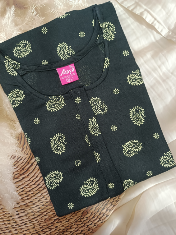 Elegant A-Line Alpine Nighty - Comfort with Zip Closure and Pocket