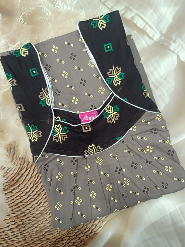 Classic Boat Neck Pure Cotton Nighty