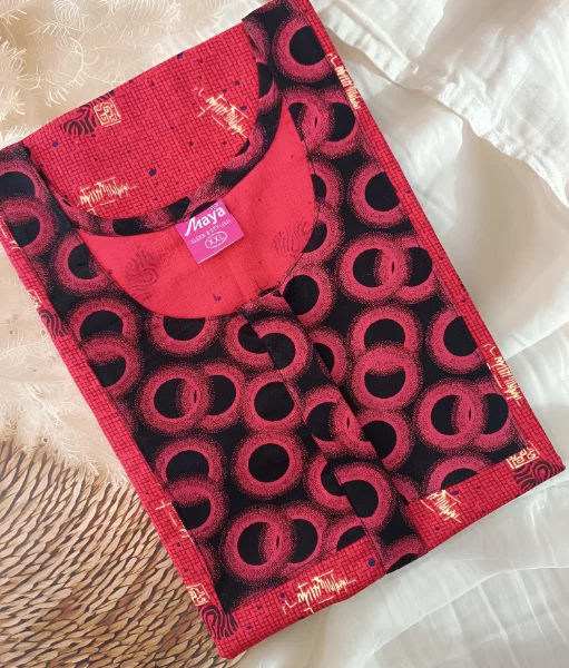 Luxurious Pure Cotton Nighty with Zip Closure