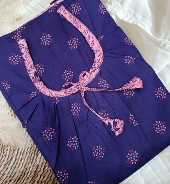 Fashionable Chic U-Neck Cotton Nighty