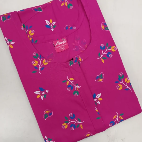 Tall Tales Extra Height Easy Access Long Zip Feeding Cotton Nighty