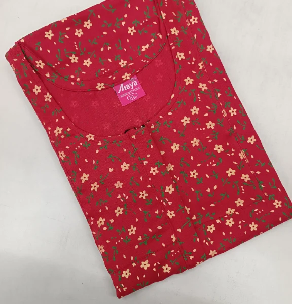 Elegant A-Line Alpine Nighty - Comfort with Zip Closure and Pocket