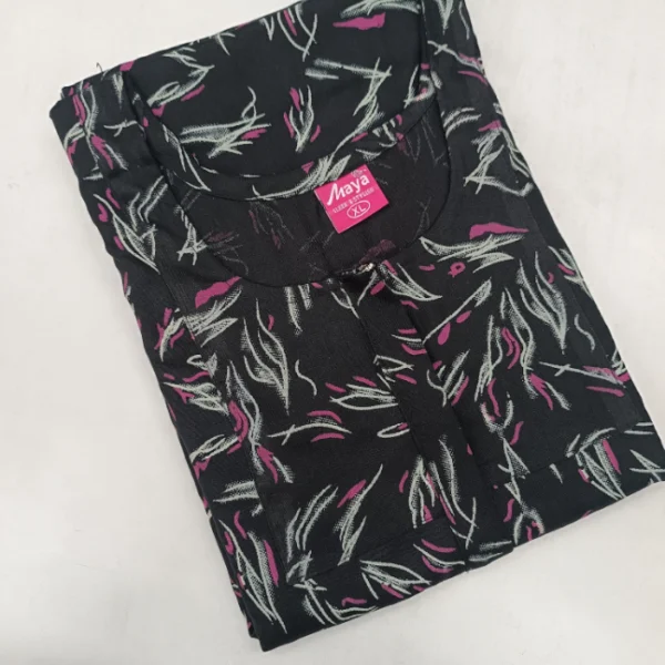 Elegant A-Line Alpine Nighty - Comfort with Zip Closure and Pocket