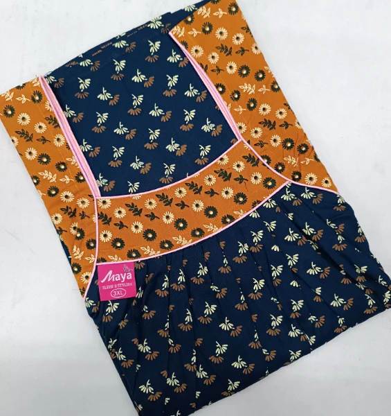 Classic Boat Neck Pure Cotton Nighty