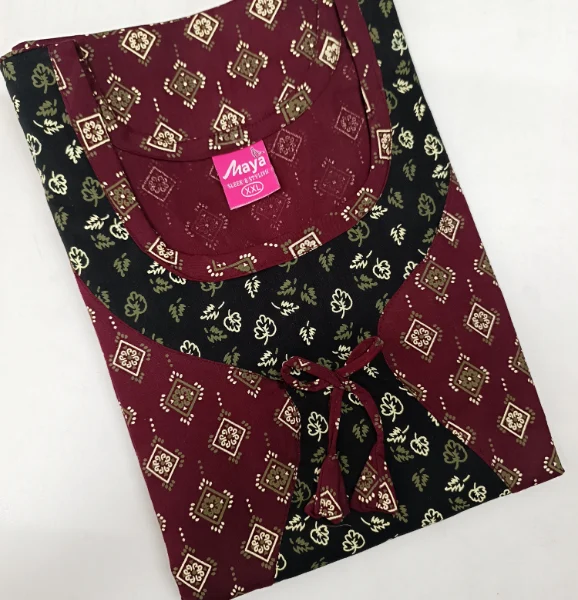 Sophisticated Coat Model Pure Cotton Nighty