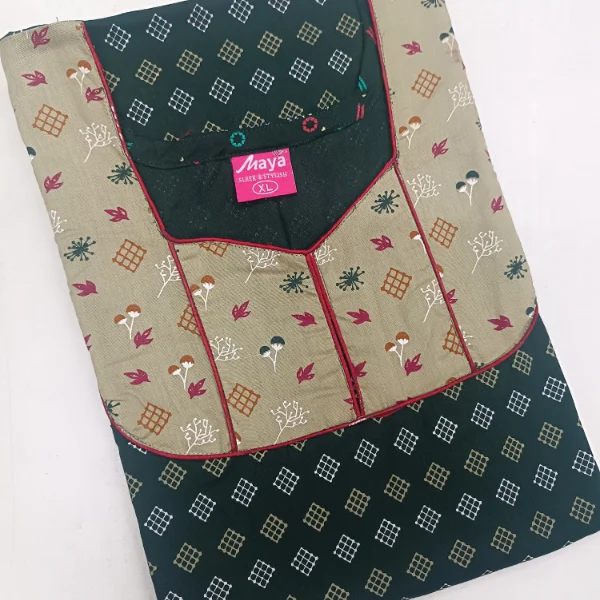 Timeless Elegance Graceful Piping Cotton Night